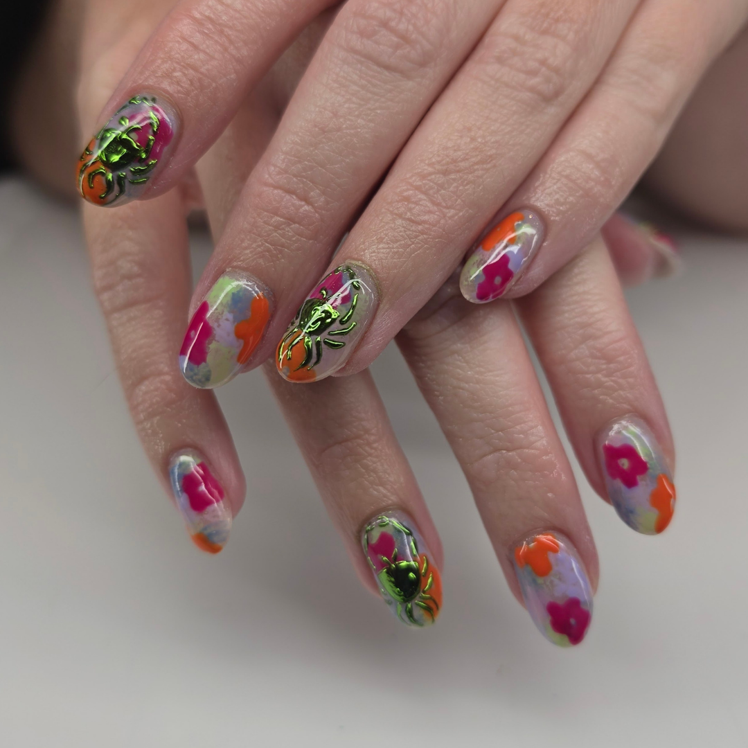 Polygel sculpted over natural nails by Glam Nailz by Chloe